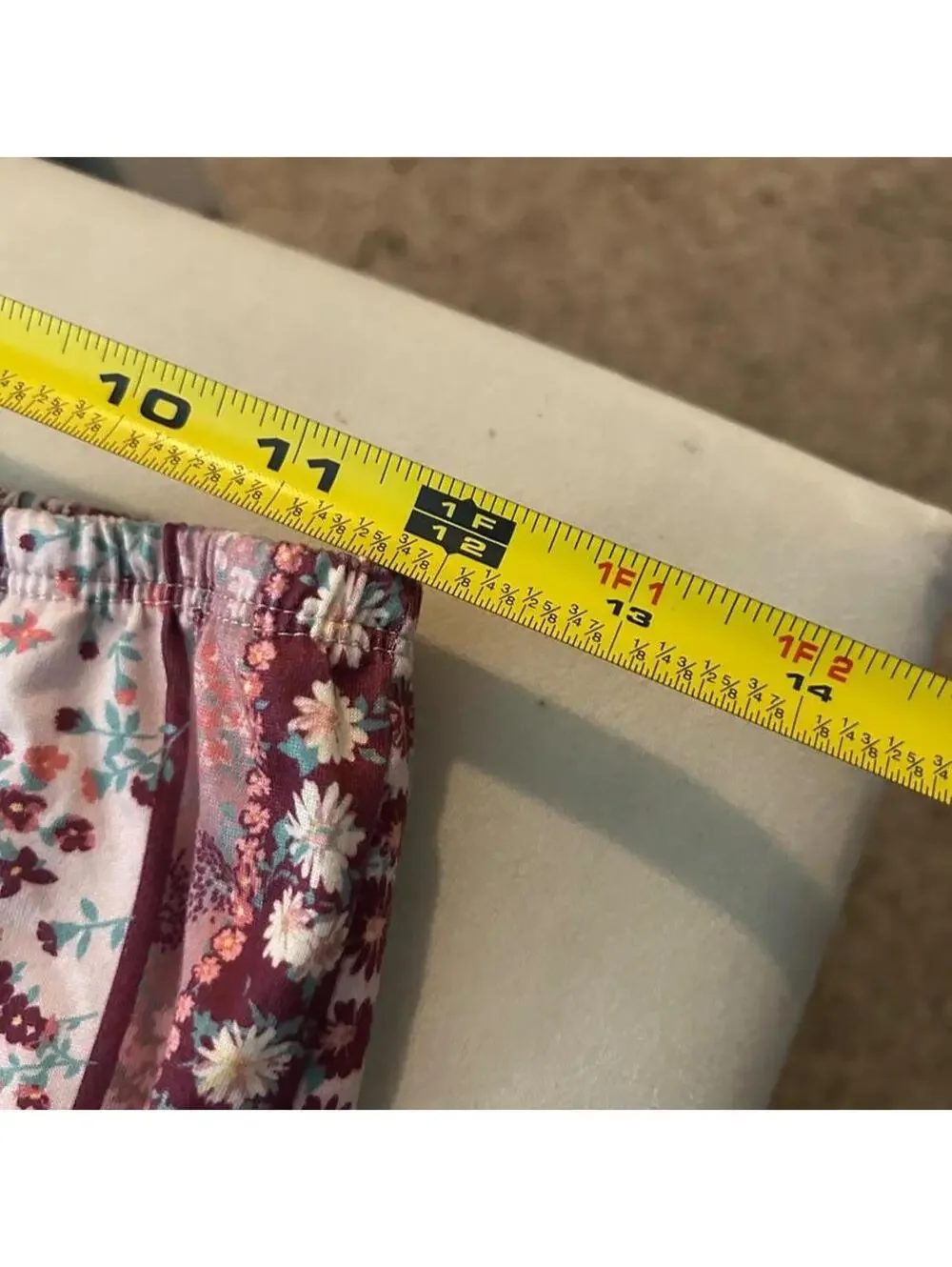 Beautees floral and striped wide leg, flare leggings size YXL or 14-16 years